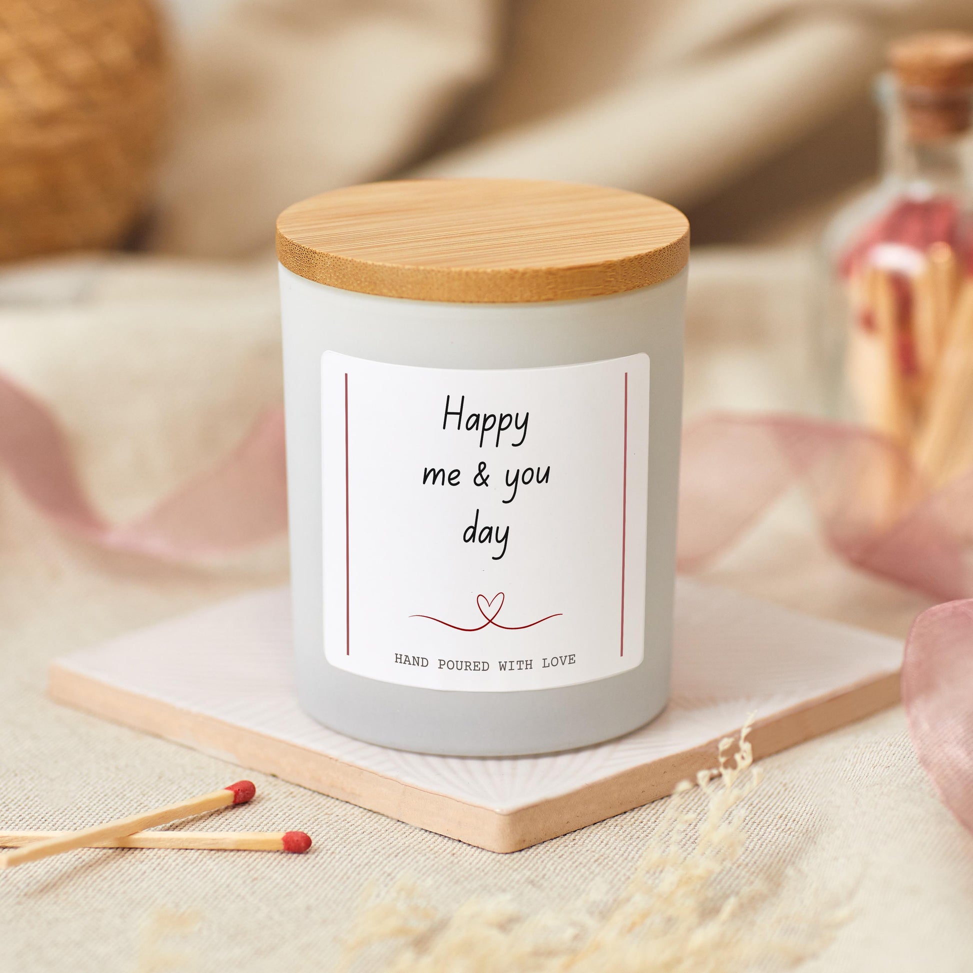 Happy Me And You Day Anniversary Gift, 16th Wax Anniversary Present for Her, Valentines Gift for Girlfriend, Romantic Present for Wife
