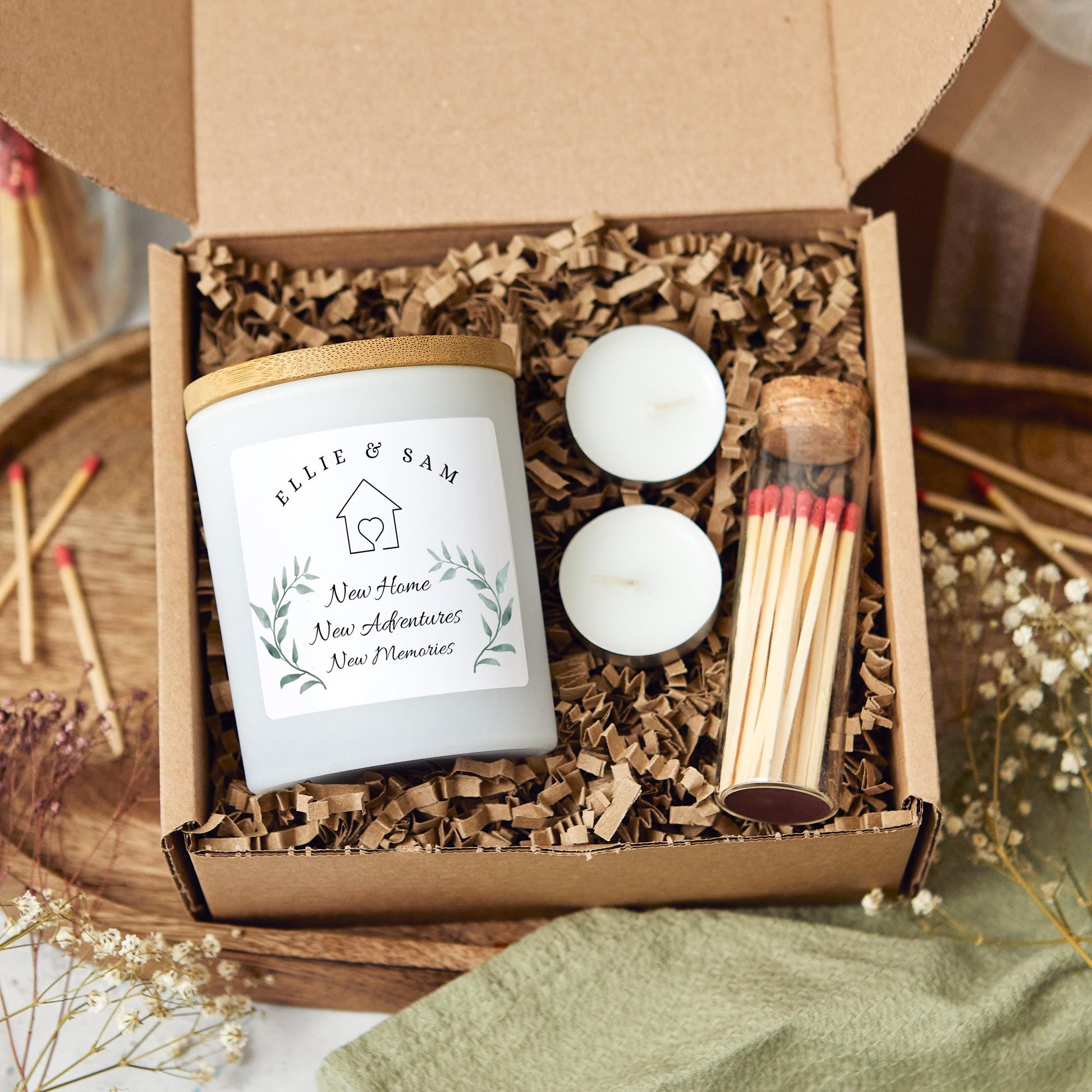 New Home Gift, Housewarming Candle Gift for Couple, Gifts for home, Moving Gift New Home for Friend, First Home Gift, New Memories Adventure