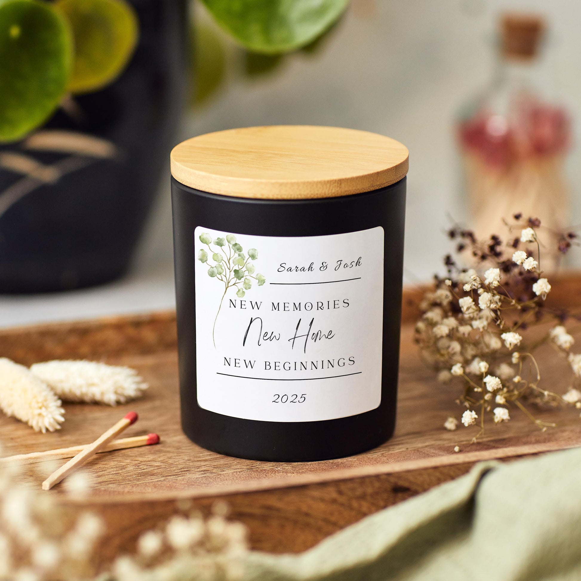 New Home Gift, Personalised Housewarming Candle Gift for Couple, Gifts for home, Moving Gift for Friend, First Home Gift, New Beginnings