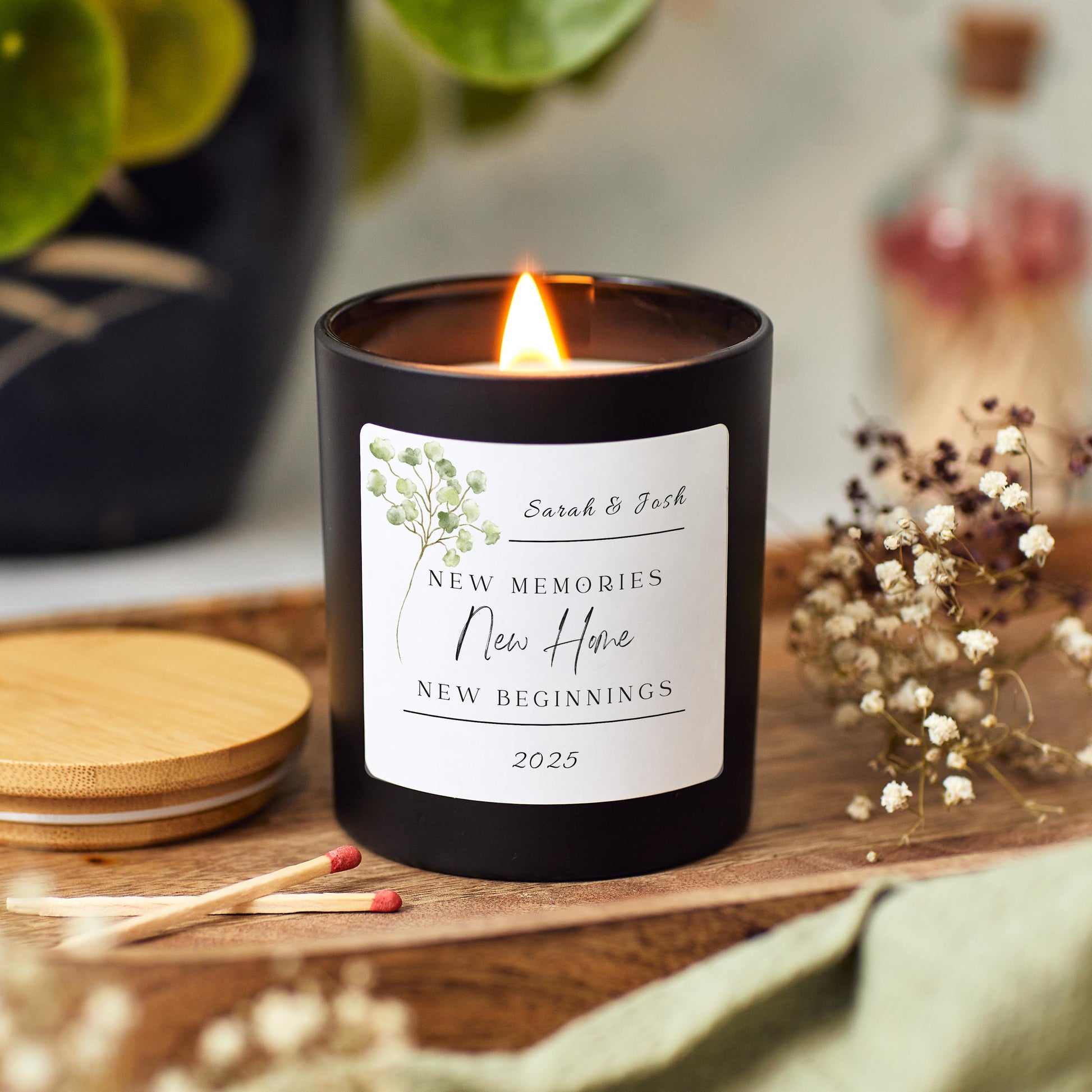 New Home Gift, Personalised Housewarming Candle Gift for Couple, Gifts for home, Moving Gift for Friend, First Home Gift, New Beginnings