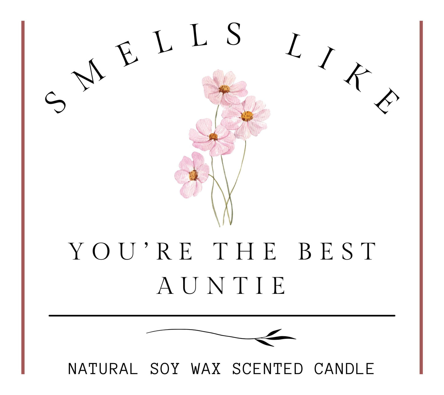 Auntie Gift, Funny Auntie to Be Gift, Birthday Gift for The Best Auntie, Aunt Scented Soy Wax Candle Gift from Nephew or Niece