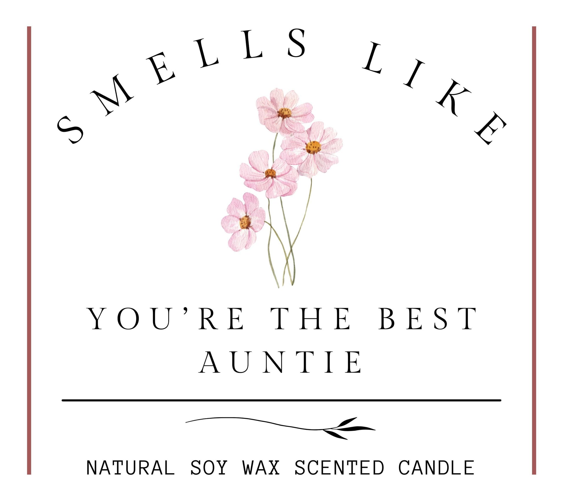 Auntie Gift, Funny Auntie to Be Gift, Birthday Gift for The Best Auntie, Aunt Scented Soy Wax Candle Gift from Nephew or Niece
