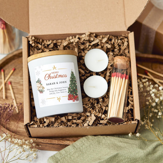 Christmas candle gift, stocking filler Christmas present, personalised candle Christmas decor, Christmas decoration, Christmas hamper, holiday candle, festive candle, cosy Christmas gift, Xmas gift handmade gift unique Christmas present