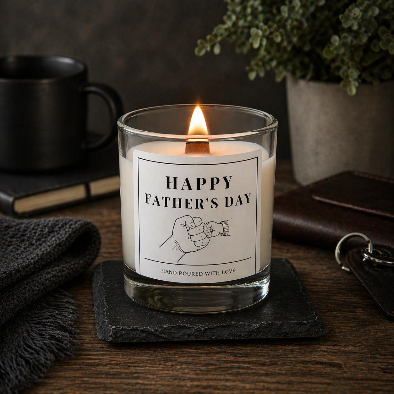 Father’s Day Soy Wax Candle Gift for Dad from Son – First Fathers Day Present