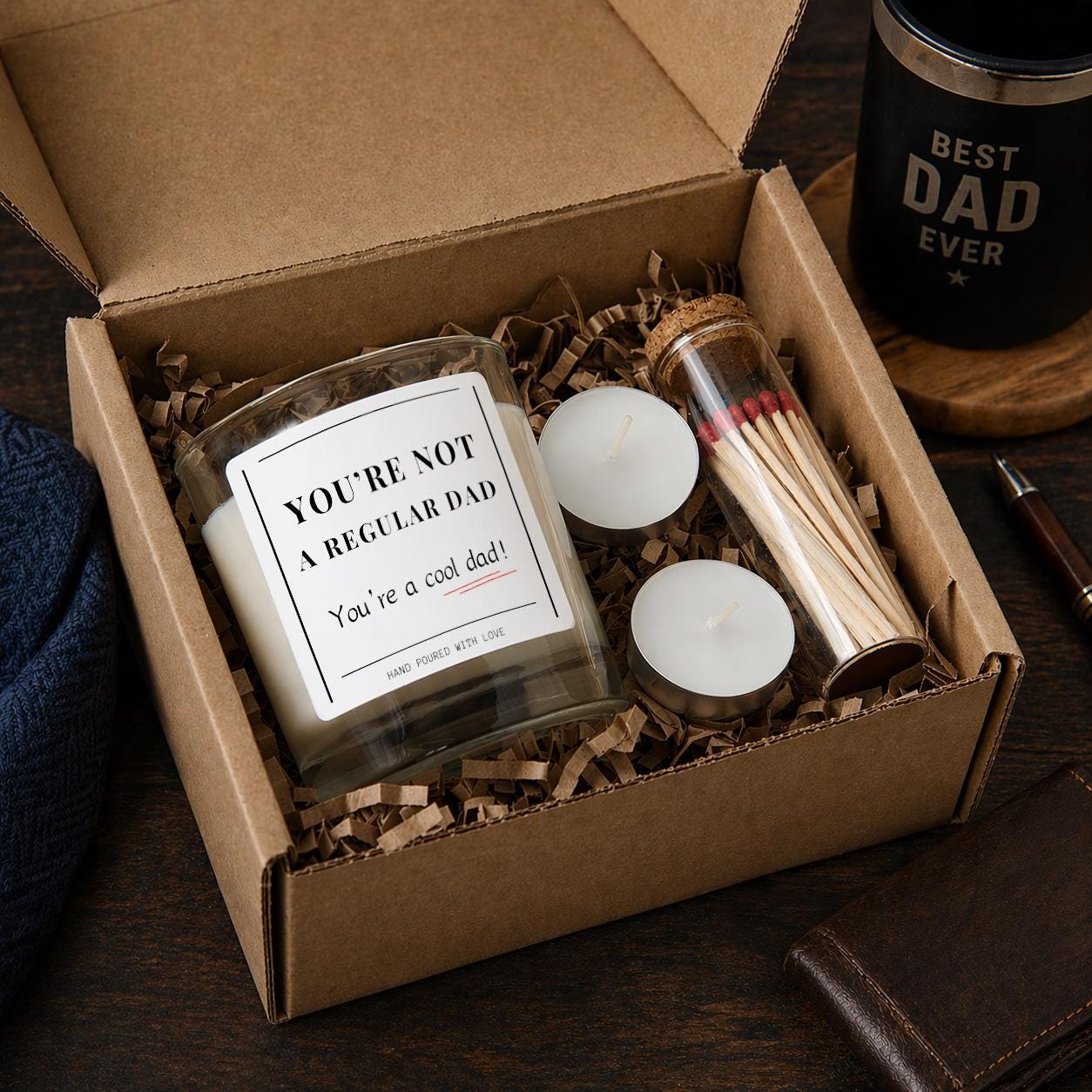 Funny Dad Candle Gift, You’re Not a Regular Dad, You’re a Cool Dad – Father’s Day Gift, Birthday Gift for Dad, Gift for Him