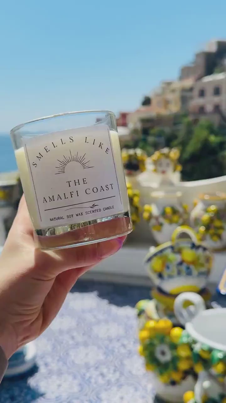 Smells Like The Amalfi Coast Holiday Inspired Scented Candle, Italy Holiday Memories in Positano and Sorrento