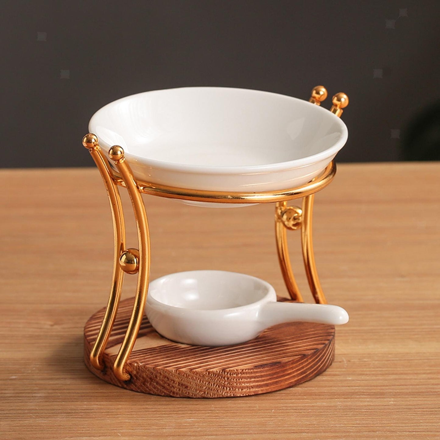 Oil Burner, Gold Oil burner gift, home decor gift