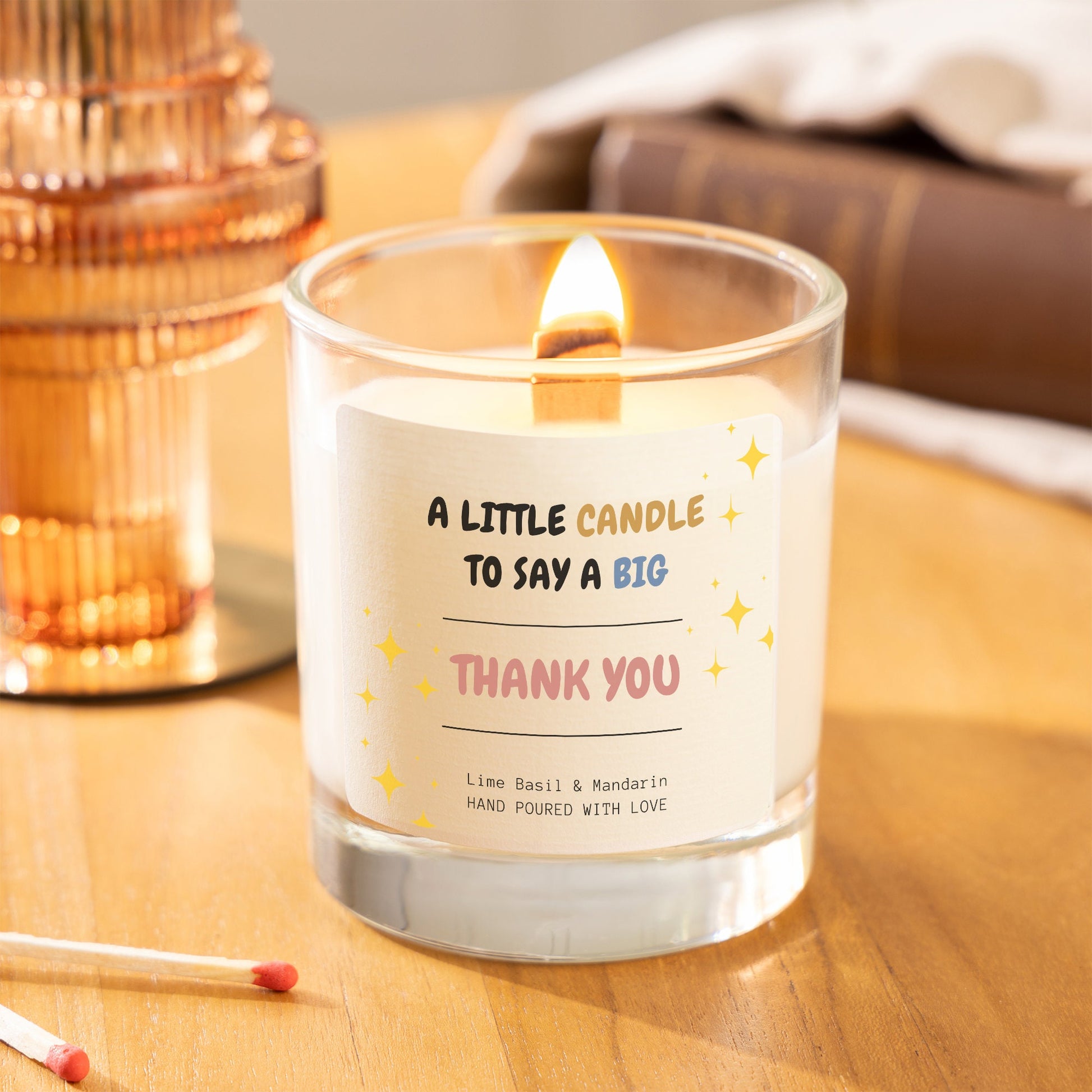 Thank you Candle | Gift Candle, Appreciation Candle, Thank You Gift, Thanks Giving Gift, Scented Candles, Big thank you 100% soy wax, vegan scented candles