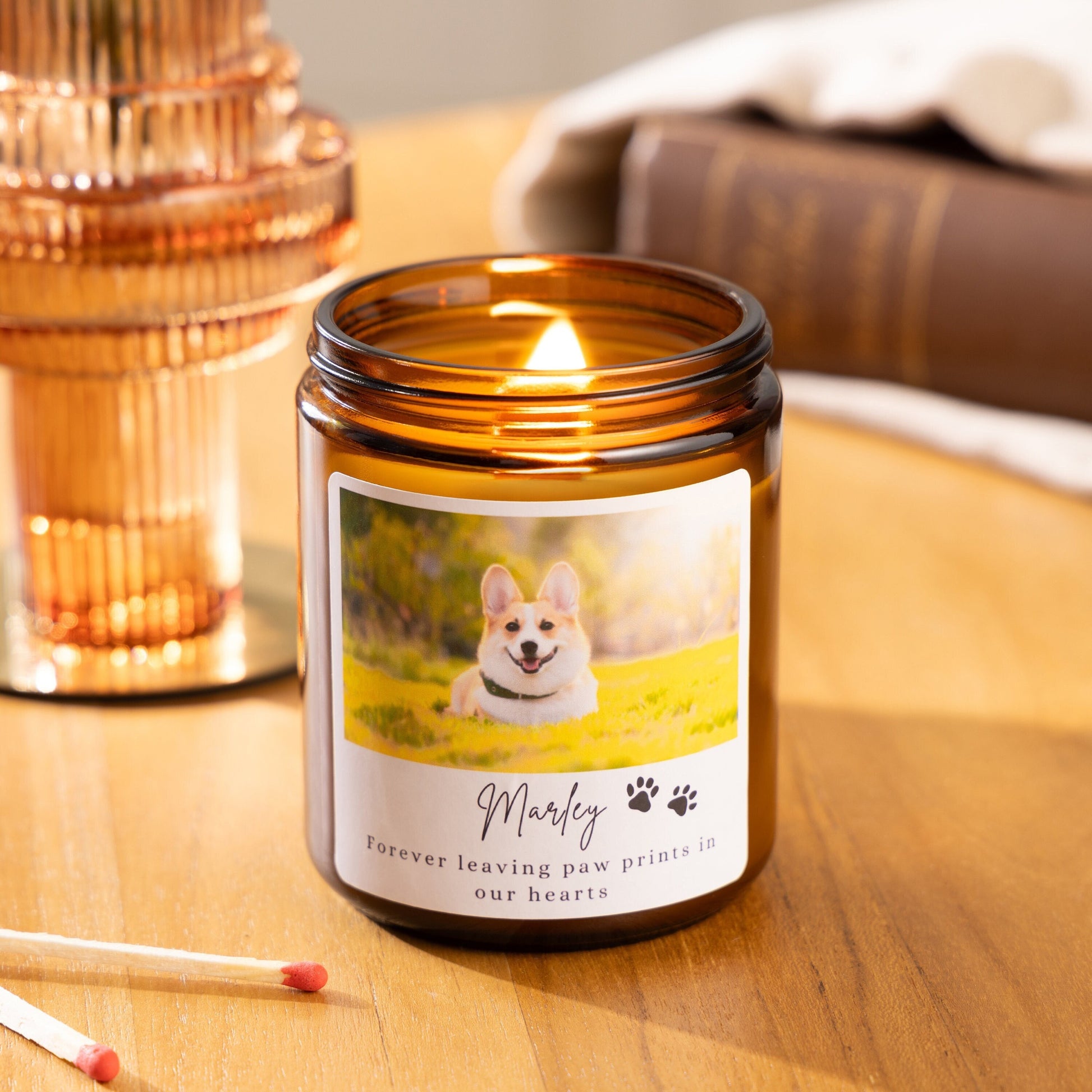 Photo Memorial Candle, Personalised Pet Memorial Candle, Soy Wax Candle, Scented Candle, Pet Memorial Gift, Pet Loss Gift, In Loving Memory