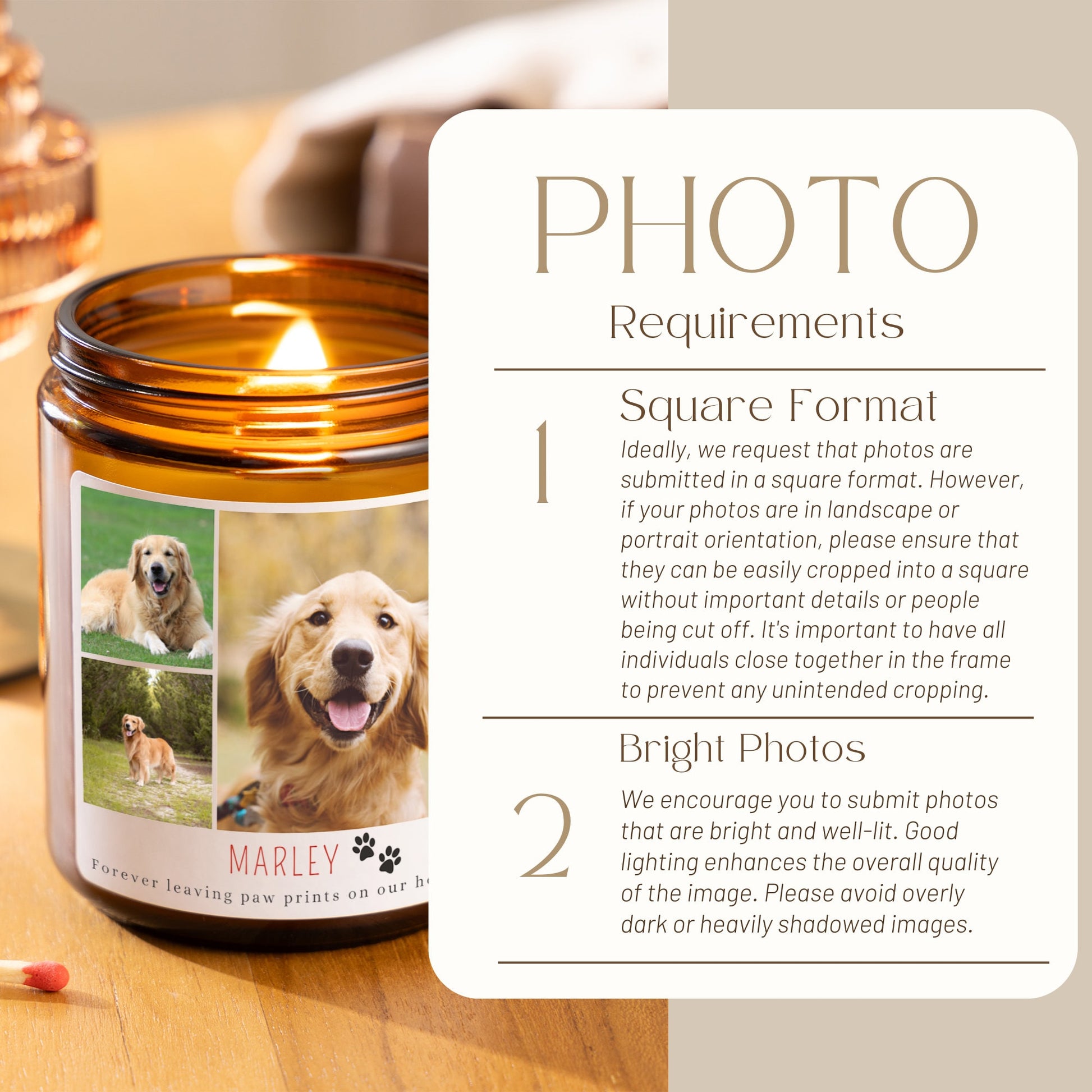 Photo Memorial Candle, Personalised Pet Memorial Candle, Soy Wax Candle, Scented Candle, Pet Memorial Gift, Pet Loss Gift, In Loving Memory