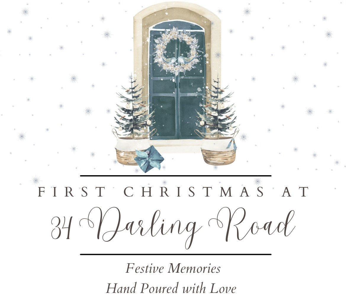 First Christmas In New Home Gift, Our First Home Christmas Candle, First Christmas New House, First Home Christmas, Christmas Scented Candle