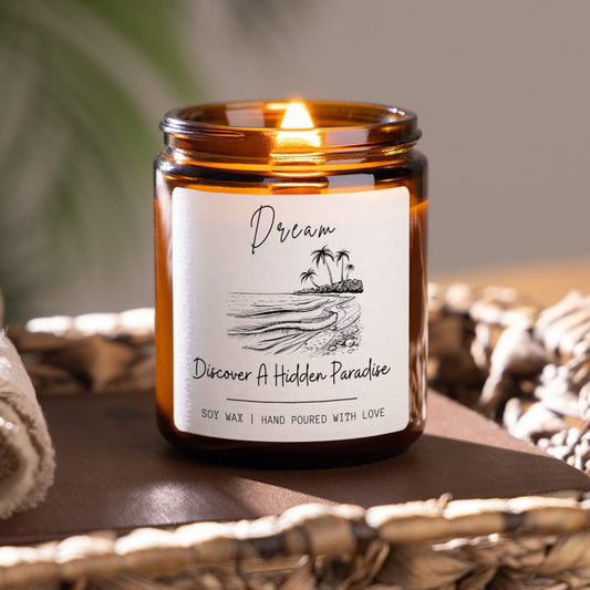 DREAM Wellness Candle Gift Set: Infuse Positive Energy, Mindfulness, and Tranquility with Soy Wax Aromatherapy for Ultimate Self-Care Bliss